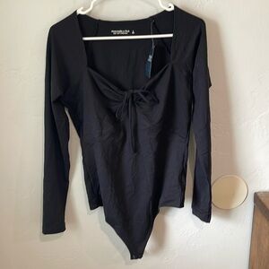 A&F body suit black new w tags